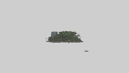 3D model Indoor waterfall model VR / AR / low-poly