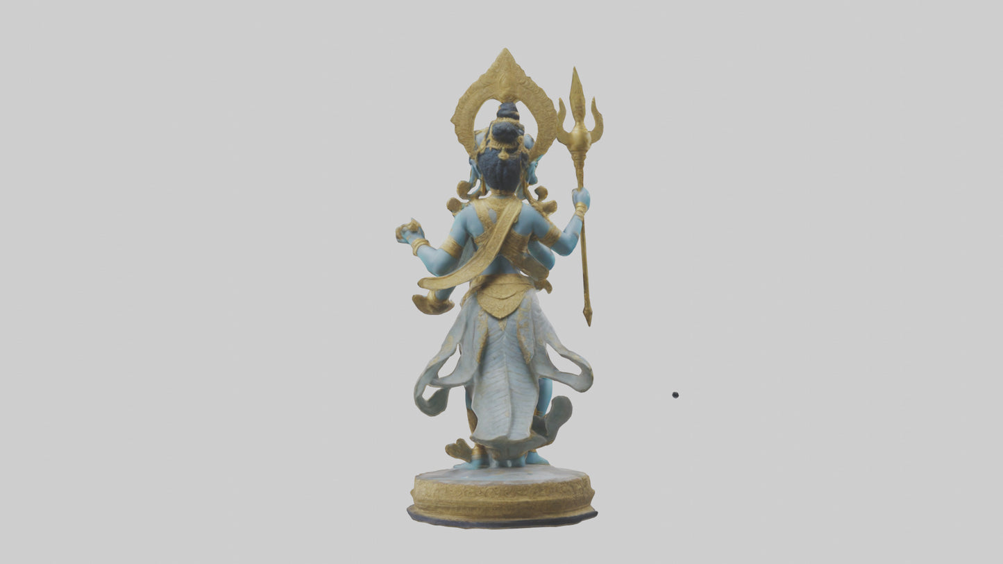 Indra statue model VR / AR / low-poly