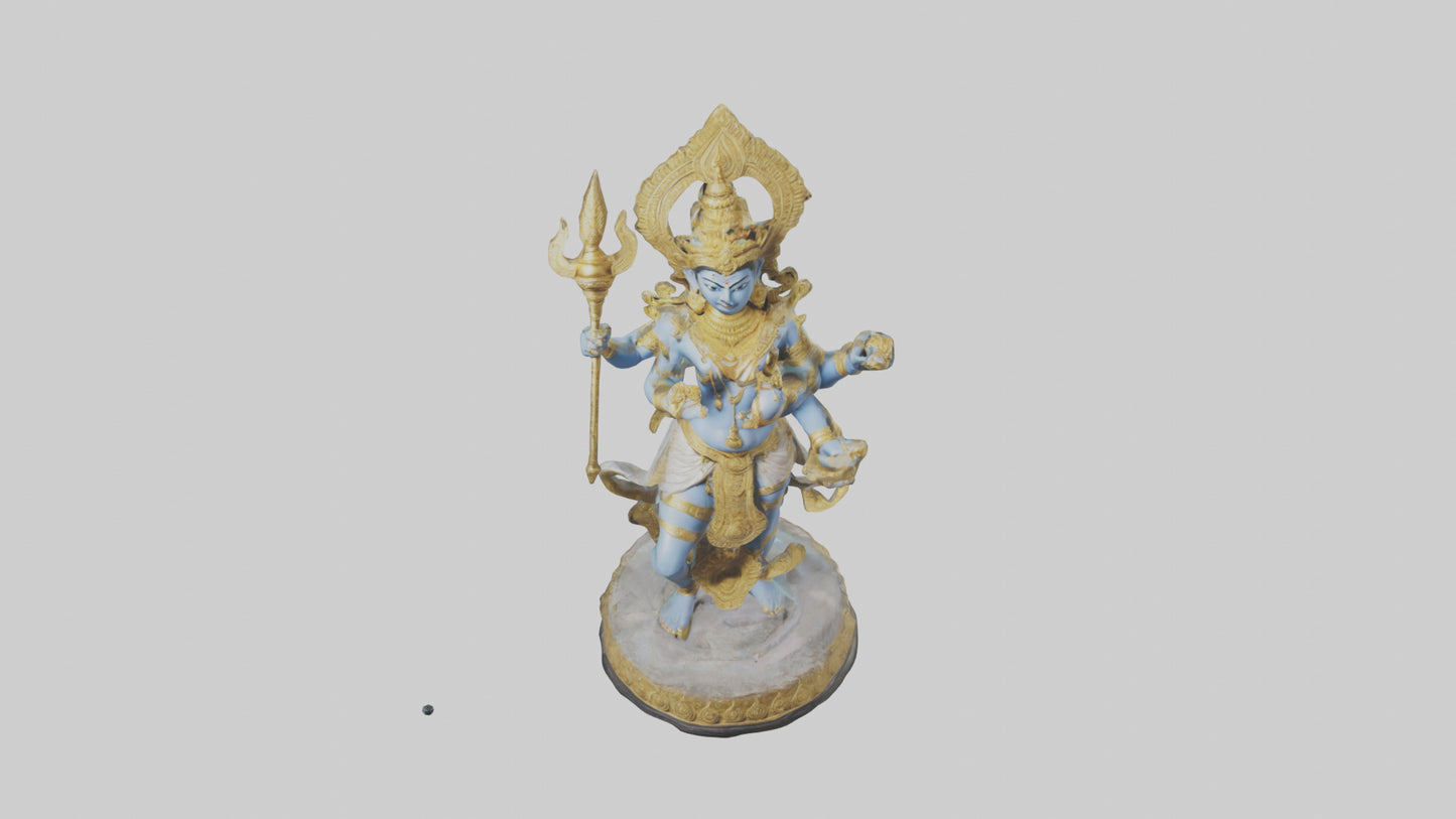 Indra statue model VR / AR / low-poly