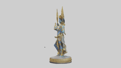 Indra statue model VR / AR / low-poly