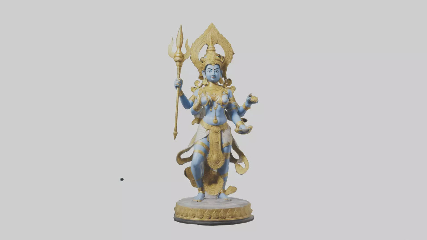 Indra statue model VR / AR / low-poly