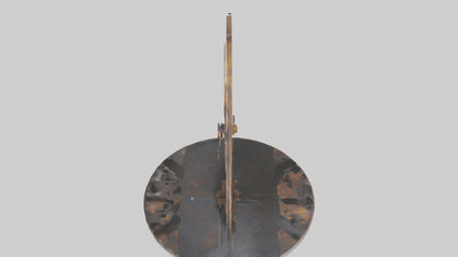 Industrial Style Wall Clock model VR / AR / low-poly