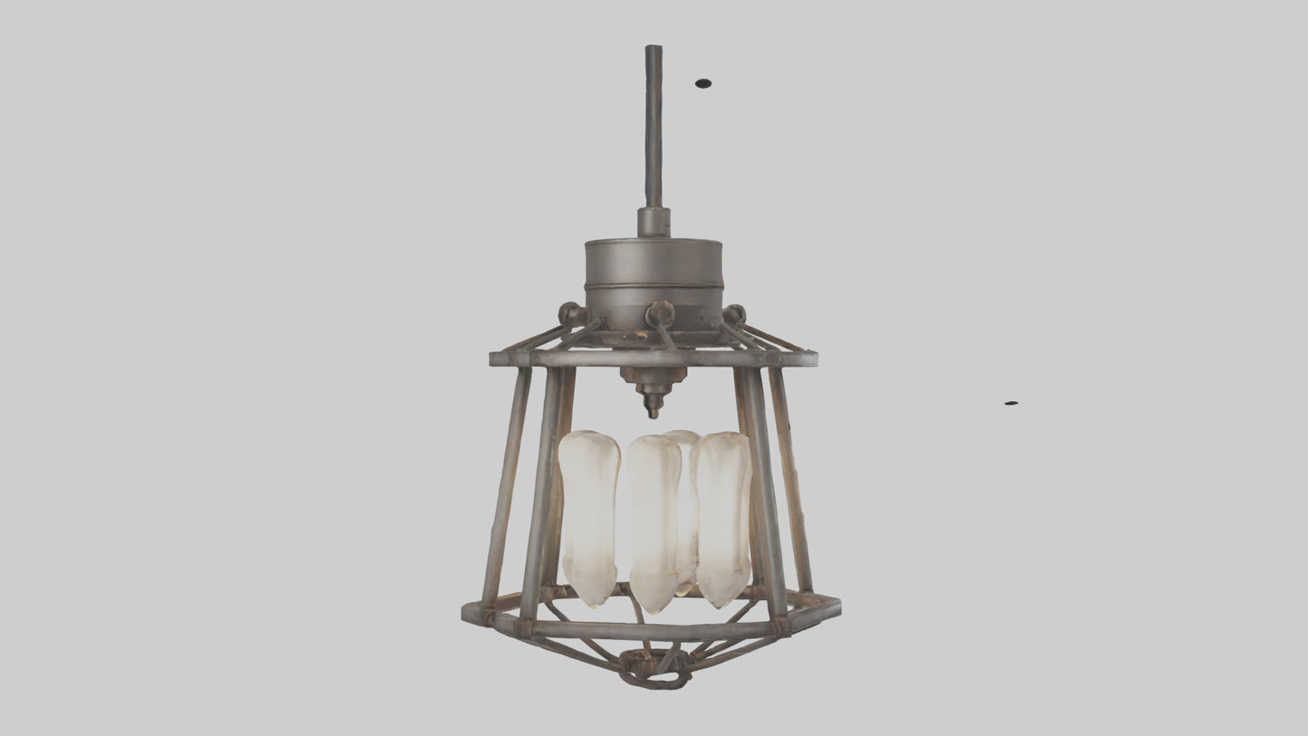 Industrialstyle light fixture model VR / AR / low-poly