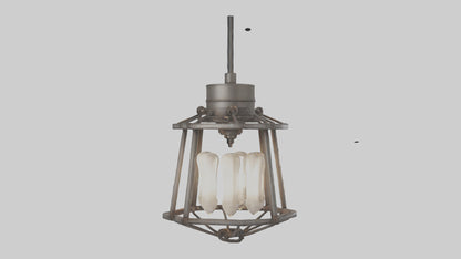 Industrialstyle light fixture model VR / AR / low-poly
