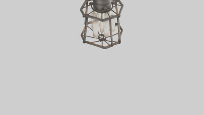 Industrialstyle light fixture model VR / AR / low-poly