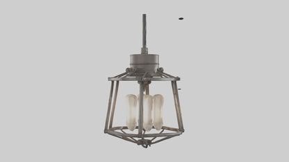 Industrialstyle light fixture model VR / AR / low-poly