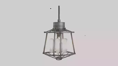 Industrialstyle light fixture model VR / AR / low-poly