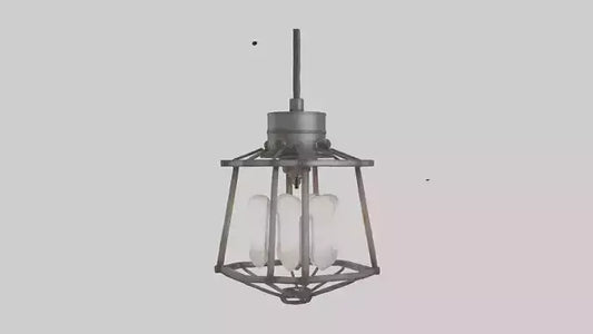 Industrialstyle light fixture model VR / AR / low-poly