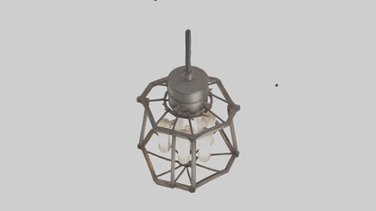 Industrialstyle light fixture model VR / AR / low-poly