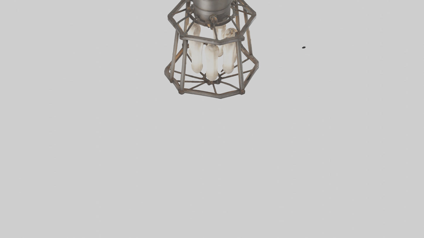 Industrialstyle light fixture model VR / AR / low-poly