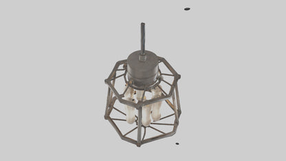 Industrialstyle light fixture model VR / AR / low-poly