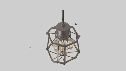 Industrialstyle light fixture model VR / AR / low-poly