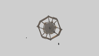 Industrialstyle light fixture model VR / AR / low-poly