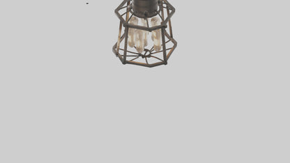 Industrialstyle light fixture model VR / AR / low-poly