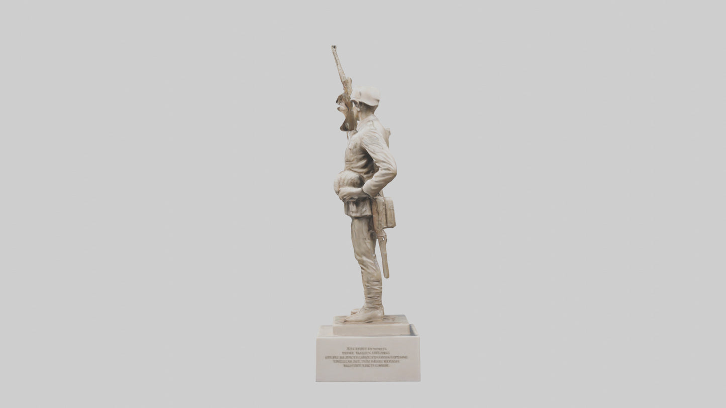 Infantry Memorial statue model VR / AR / low-poly