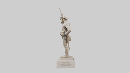 Infantry Memorial statue model VR / AR / low-poly