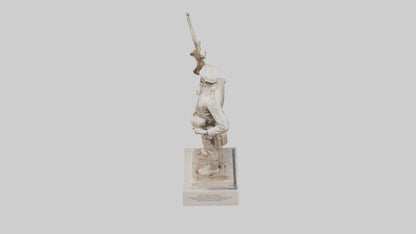 Infantry Memorial statue model VR / AR / low-poly