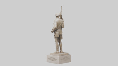 Infantry Memorial statue model VR / AR / low-poly