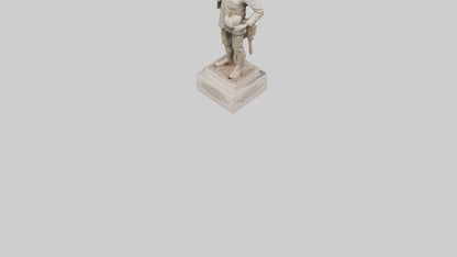 Infantry Memorial statue model VR / AR / low-poly