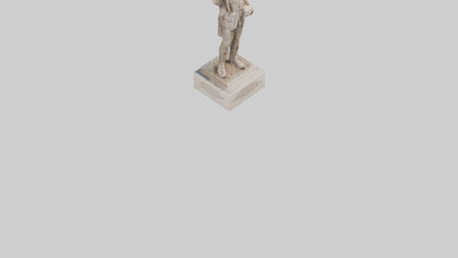 Infantry Memorial statue model VR / AR / low-poly