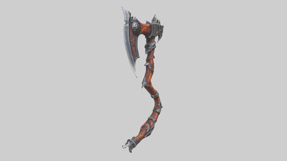 3D model Infernal Axe model VR / AR / low-poly
