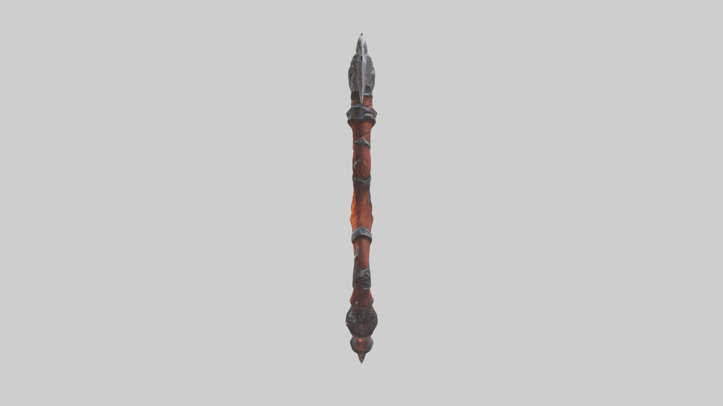 3D model Infernal Axe model VR / AR / low-poly