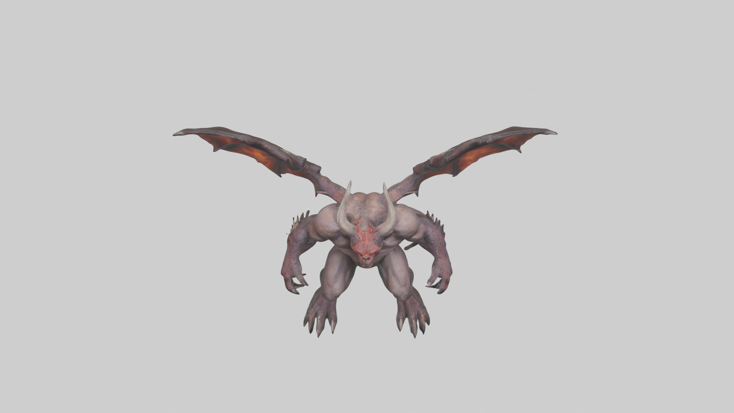3D model Infernal Beast Model VR / AR / low-poly