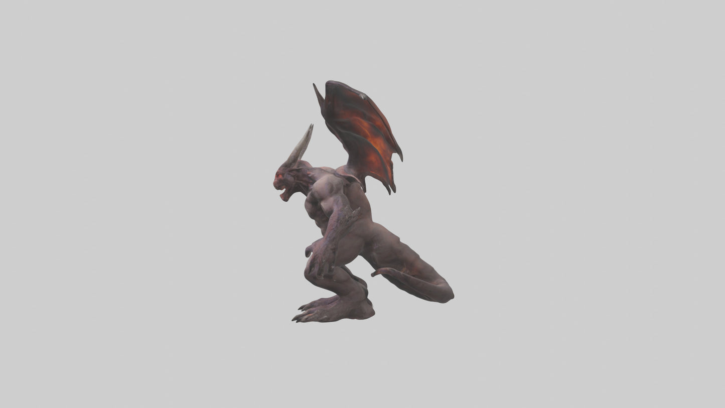 3D model Infernal Beast Model VR / AR / low-poly