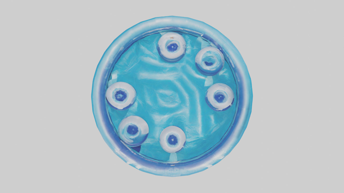 3D model Inflatable Pool model VR / AR / low-poly