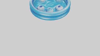 3D model Inflatable Pool model VR / AR / low-poly