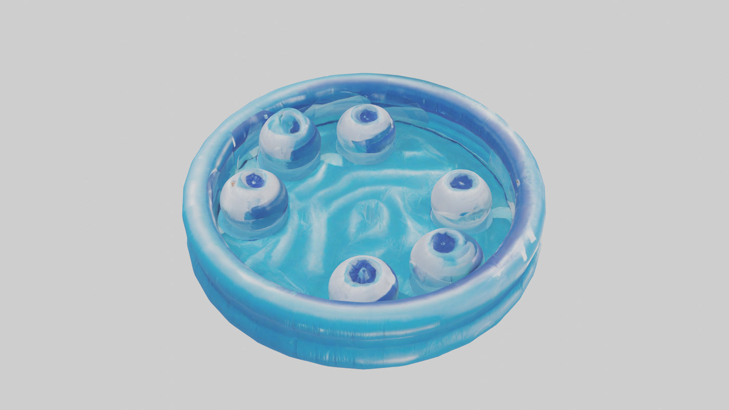 3D model Inflatable Pool model VR / AR / low-poly