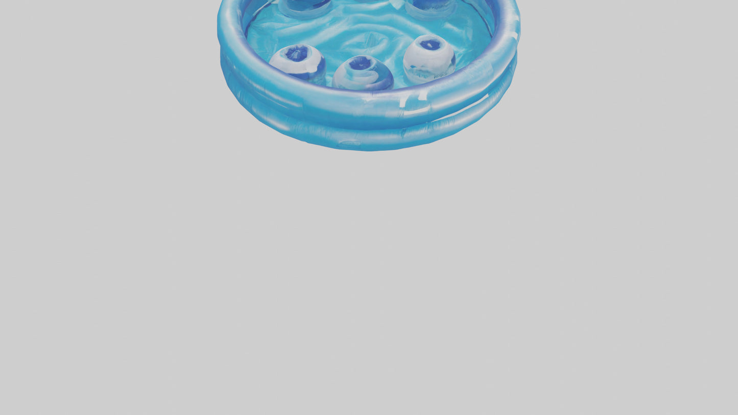 3D model Inflatable Pool model VR / AR / low-poly