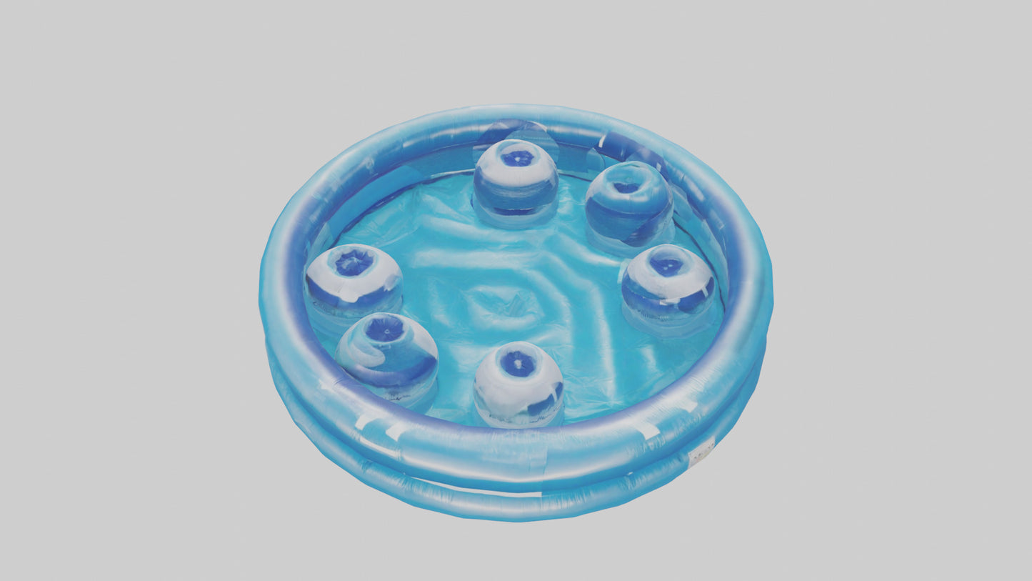 3D model Inflatable Pool model VR / AR / low-poly