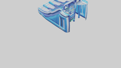 3D model Inflatable Water Slide model VR / AR / low-poly