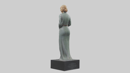 3D model Ingrid Bergman statue model VR / AR / low-poly