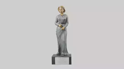 3D model Ingrid Bergman statue model VR / AR / low-poly