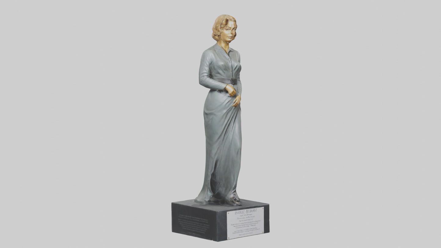 3D model Ingrid Bergman statue model VR / AR / low-poly