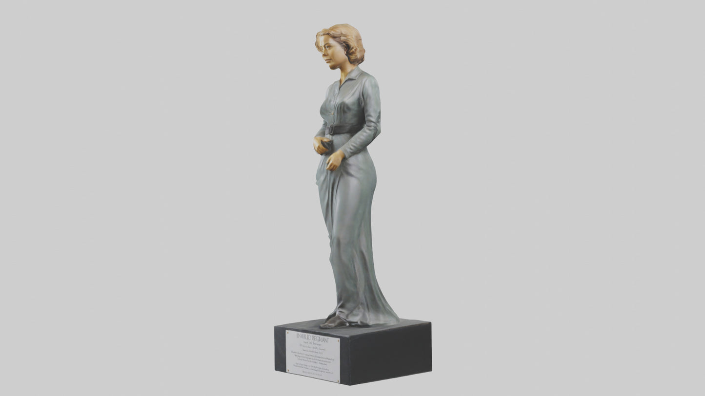3D model Ingrid Bergman statue model VR / AR / low-poly