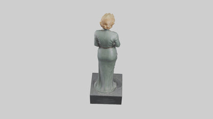 3D model Ingrid Bergman statue model VR / AR / low-poly