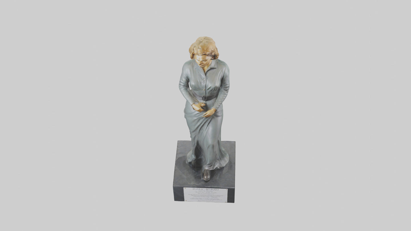 3D model Ingrid Bergman statue model VR / AR / low-poly