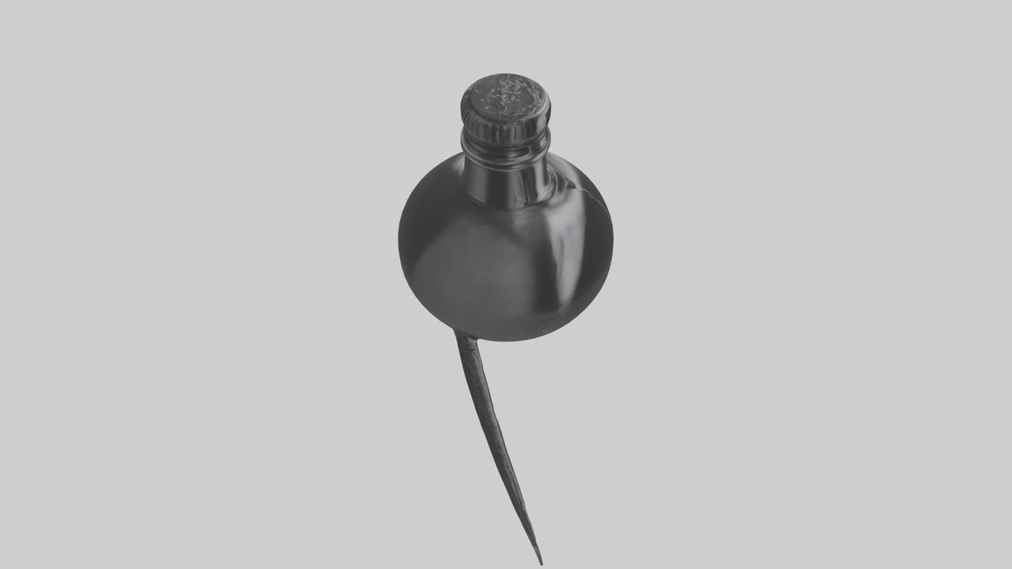 3D model Ink Bottle model VR / AR / low-poly