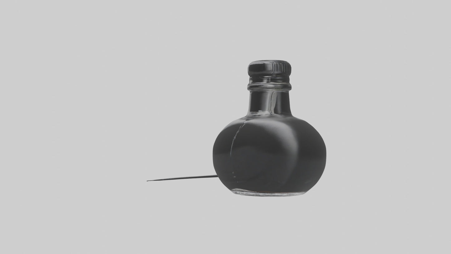 3D model Ink Bottle model VR / AR / low-poly