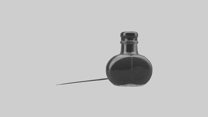 3D model Ink Bottle model VR / AR / low-poly