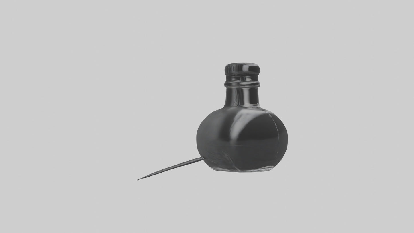 3D model Ink Bottle model VR / AR / low-poly