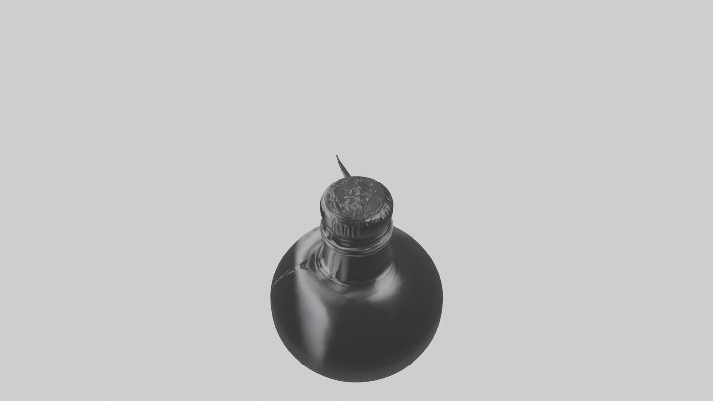 3D model Ink Bottle model VR / AR / low-poly