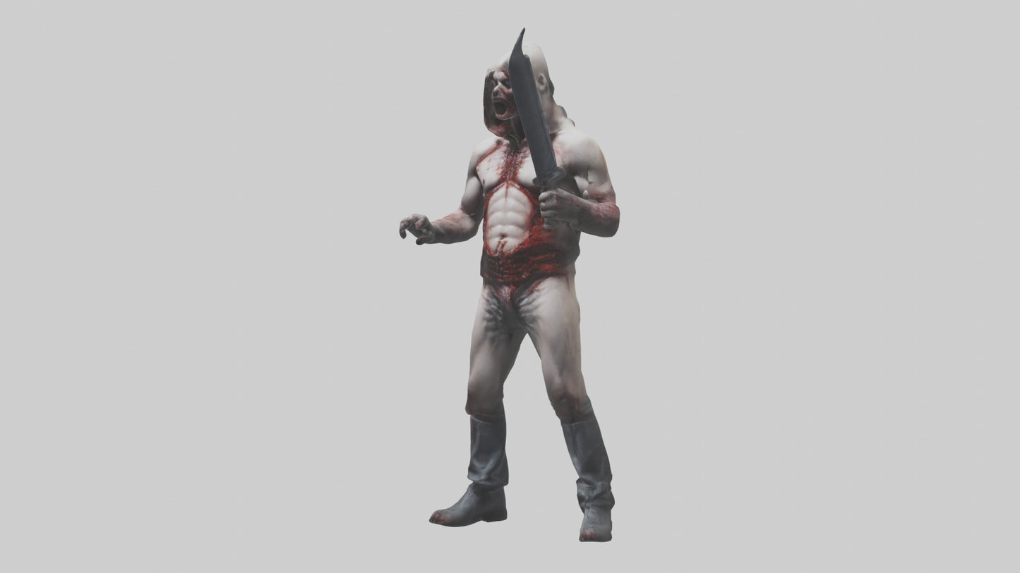 3D model Insane killer model VR / AR / low-poly