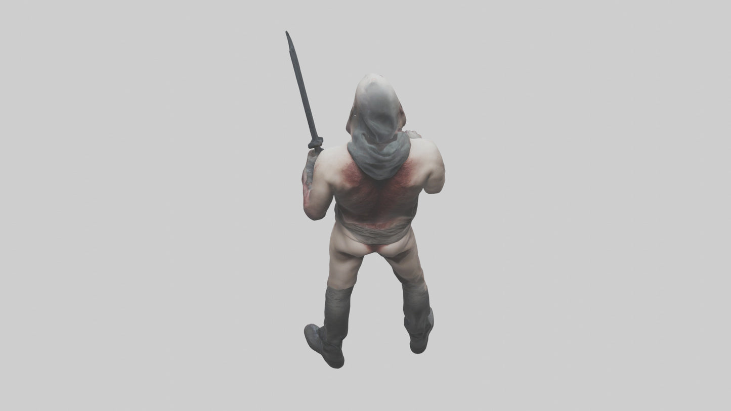 3D model Insane killer model VR / AR / low-poly