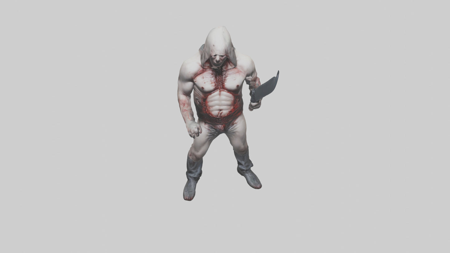 3D model Insane killer model VR / AR / low-poly