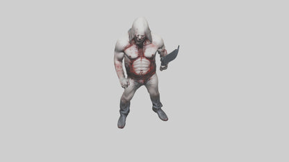 3D model Insane killer model VR / AR / low-poly