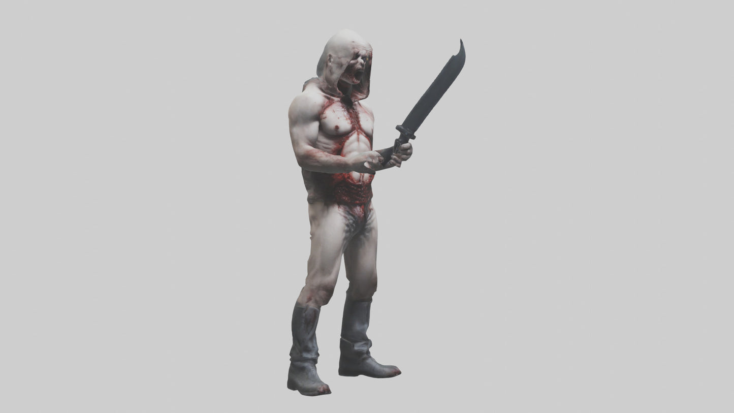 3D model Insane killer model VR / AR / low-poly